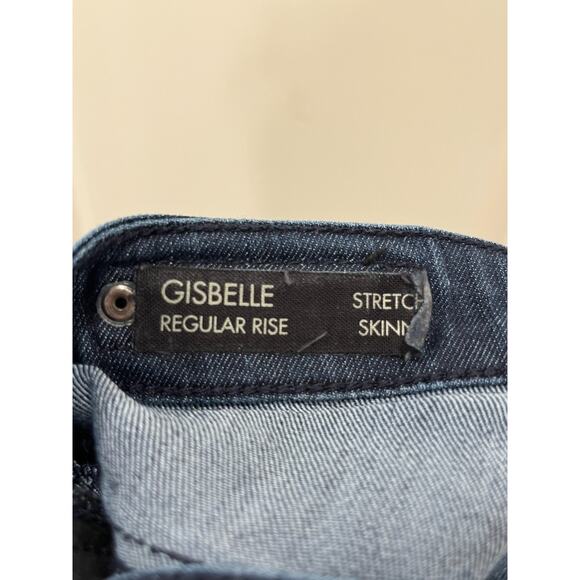 Buffalo David Bitton Women’s Giselle Cargo Jeans Blue Stretch Skinny Size 26 - Picture 8 of 9